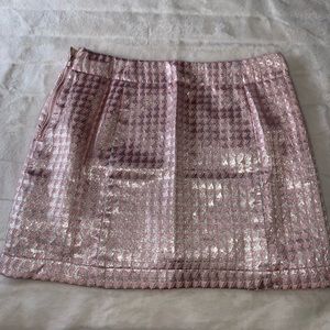 Pink and silver top shop skirt